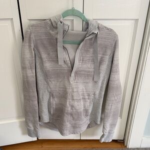 lululemon Hooded Half Zip Pullover – Heathered Grey
